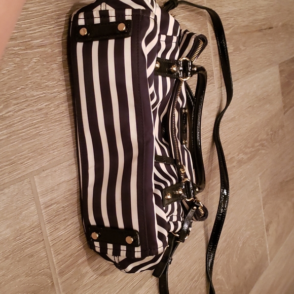 Kate Spade Black & White Stripe Crossbody - Picture 2 of 6